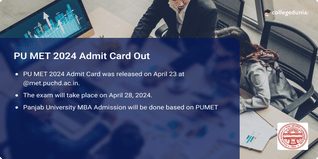 PU MET 2024 Admit Card Out @met.puchd.ac.in, Exam on April 28